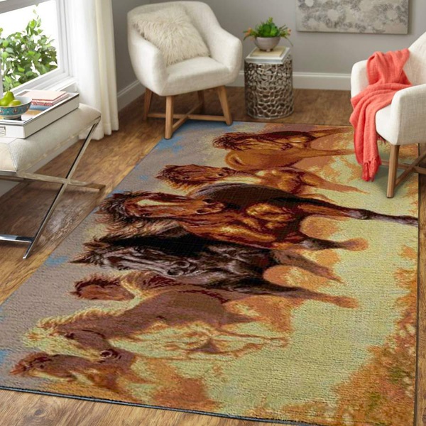 Wild Horses Area Rug 1910162 OFD