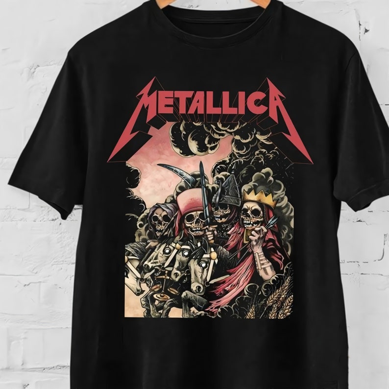 Vintage Metallica Trendy Shirt, Metallica The Four Horsemen Shirt, Vintage Metallica Band Shirt, Metallica Band Unisex