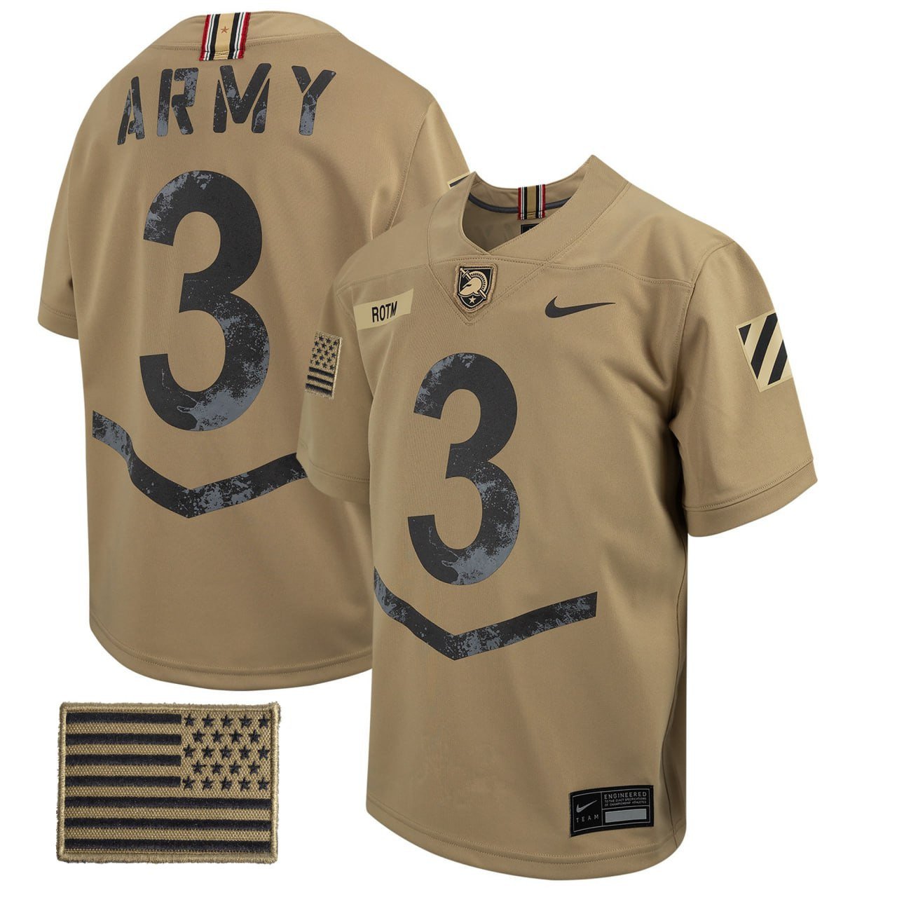 Army Black Knights Football 2023 Tan Jersey – All Stitched