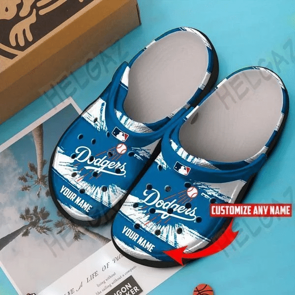 Personalized Los Angeles Dodgers Stripe Crocband Clog Comfortable For Mens Womens Classic Clog Water Shoes Clog 232325Pl