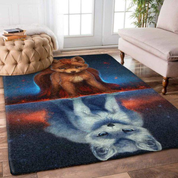 Wolf Art Home Decor Rectangle Area Rug 15