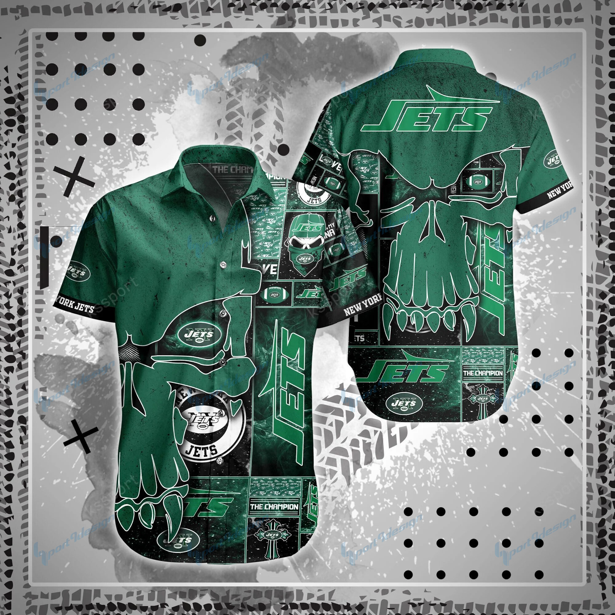 New York Jets Shirt And Shorts Bg98