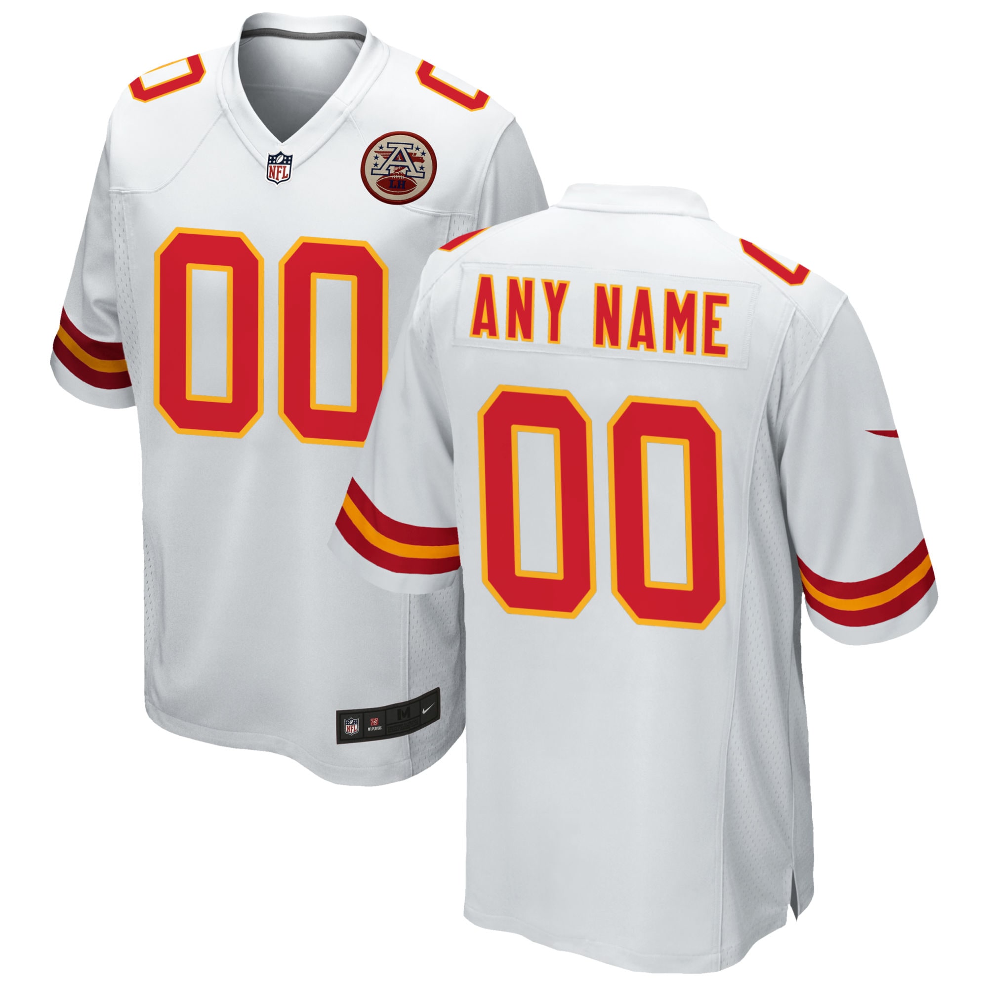 Kansas City Chiefs Nike Custom Game Jersey – White