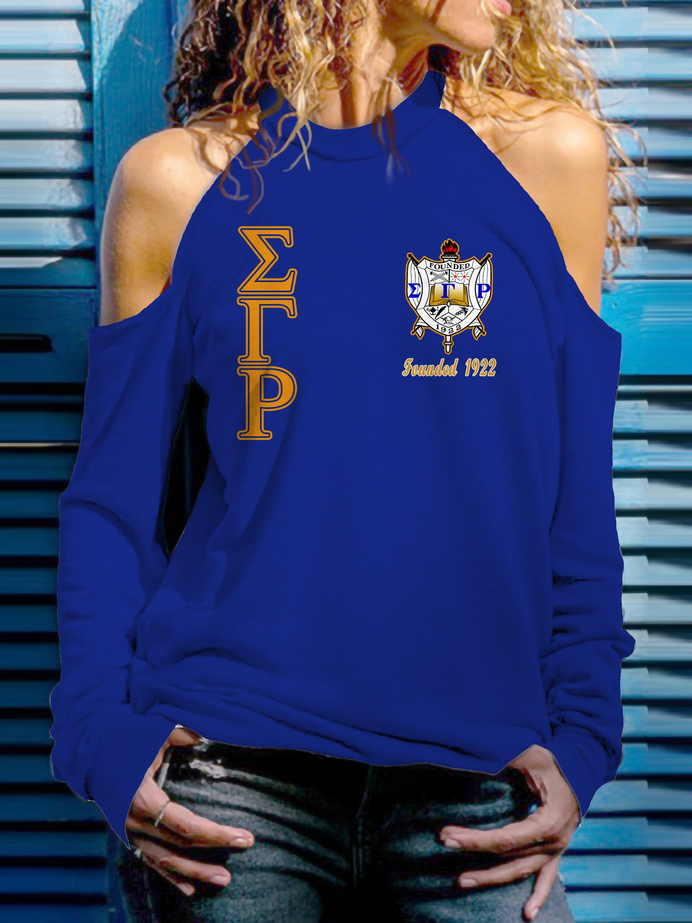 Sigma Gamma Rho Strapless Off Shoulder Sweatshirt Txtrend Shop 0783