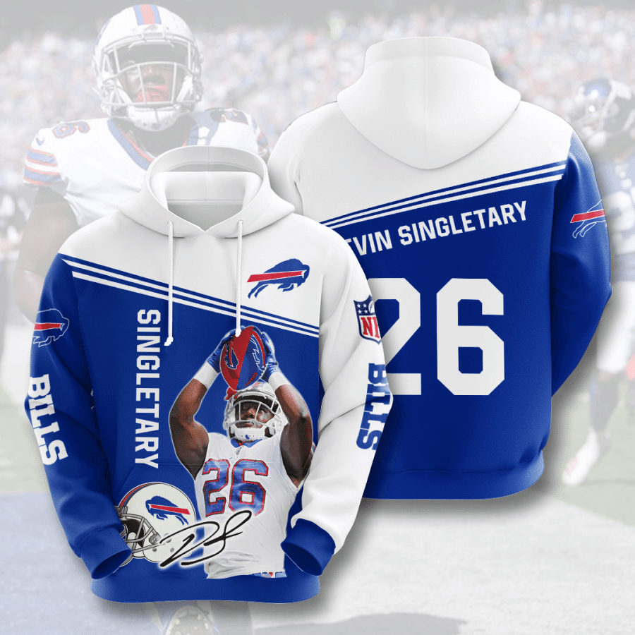 Devin Singletary Buffalo Bills Buffalo Bills 66 Unisex 3D Hoodie Gift For Fans