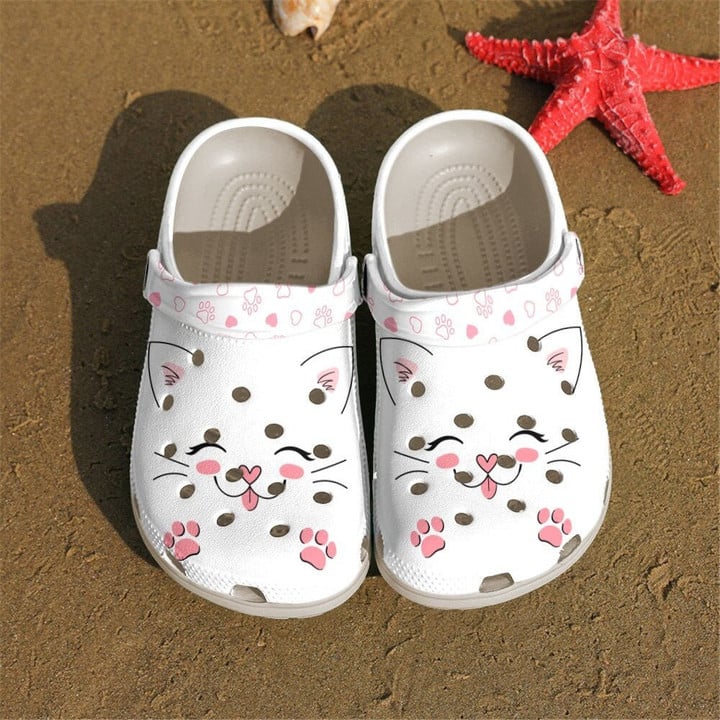 Crocs Shoes-Adorable Cute Kitten Outdoor Shoes Birthday Gift For Women Girls Daughter Niece