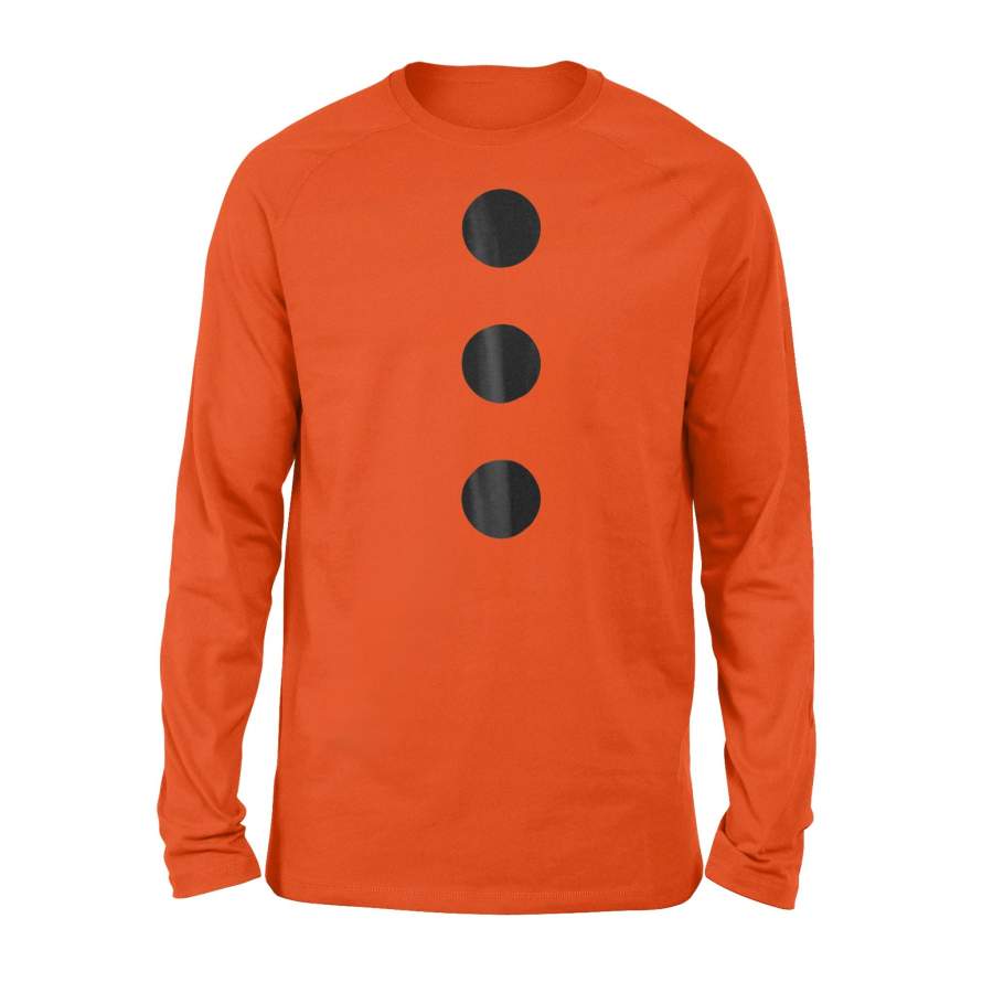 3 Hole Punch Jim Easy Funny Office Halloween Costume Long Sleeve T-Shirt