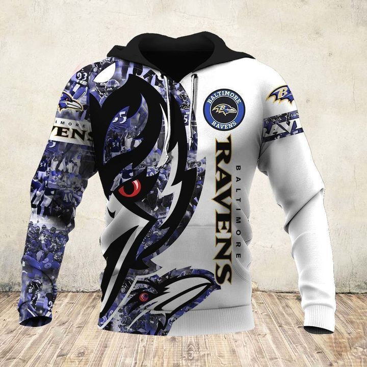 Baltimore Ravens 21 Unisex 3D Hoodie Gift For Fans