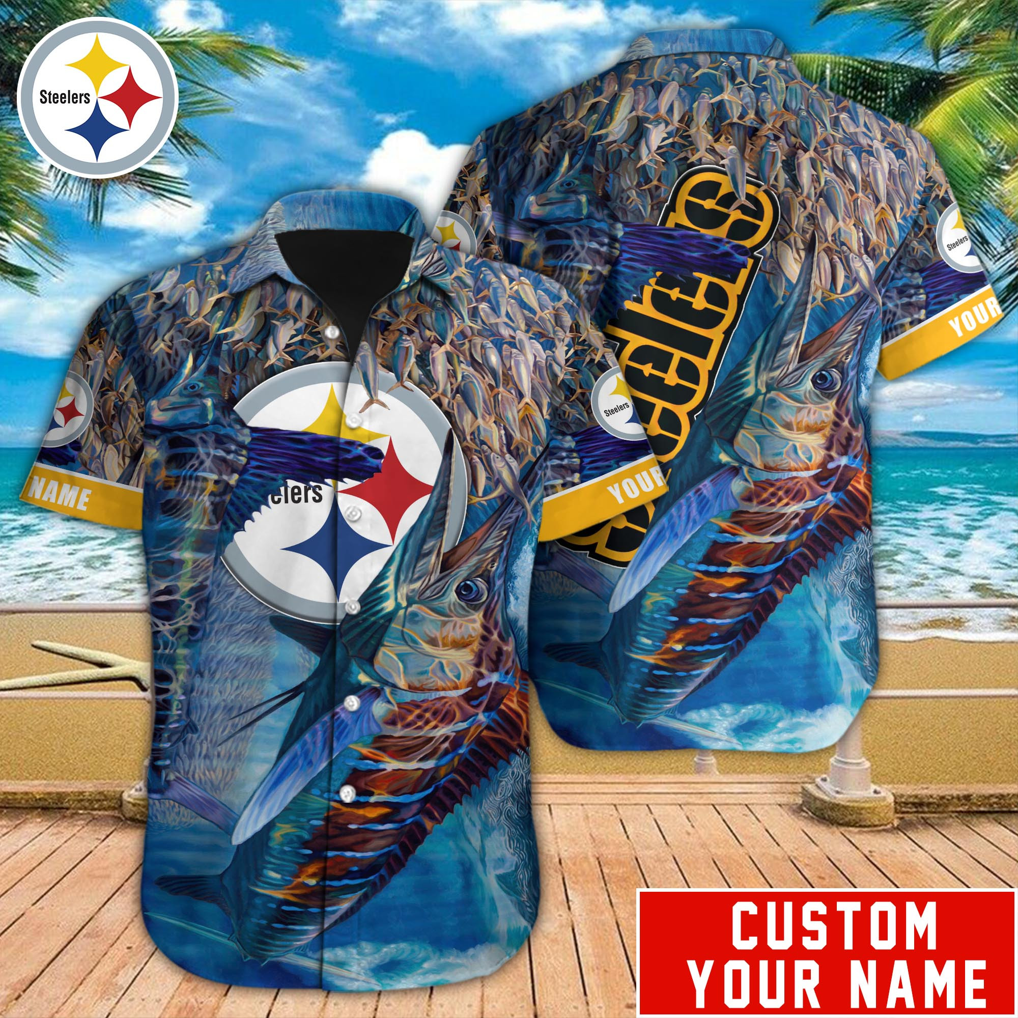 Pittsburgh Steelers Nfl-Hawaiian Shirt Custom M-39567