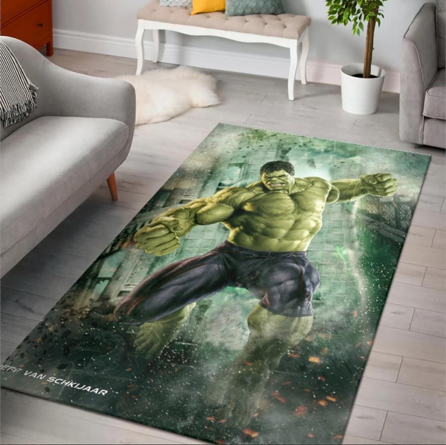 The Incredible Hulk Boys Room Area Rug Rugs For Living Room Rug Home Decor