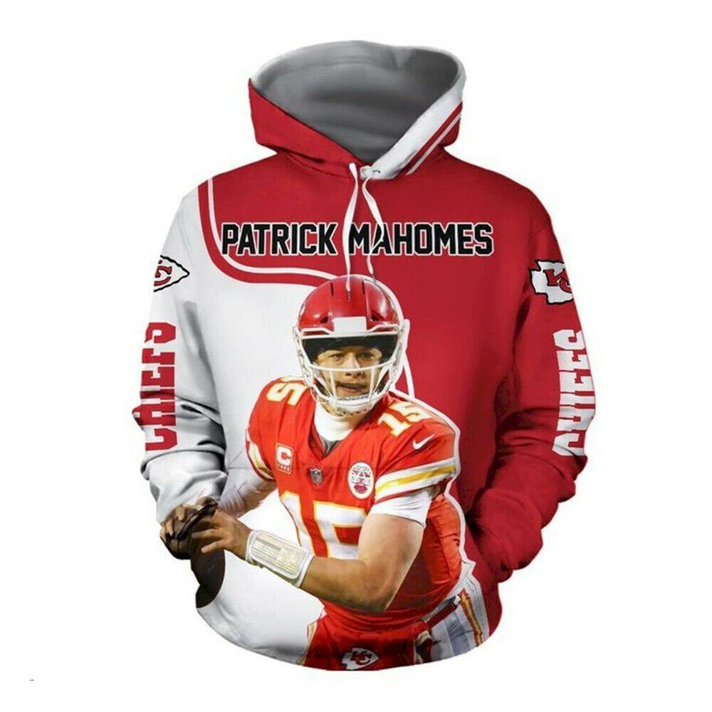 Patrick Mahomes Kansas City Chiefs 3D Hoodie Sweatshirt