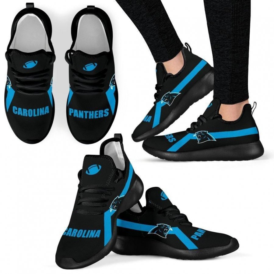 Carolina Panthers Mesh Knit Men Women Sneakers Shoes Birthday Christmas Gift