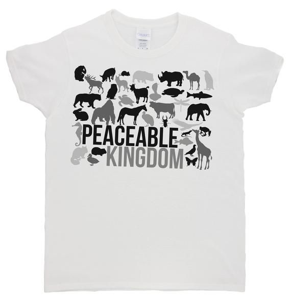 Animal Peaceable Kingdom Shirt Diversity Animal Lover Love Shirt Animals Species Vegan Vegetarian Gift For Her Gift For Vegan