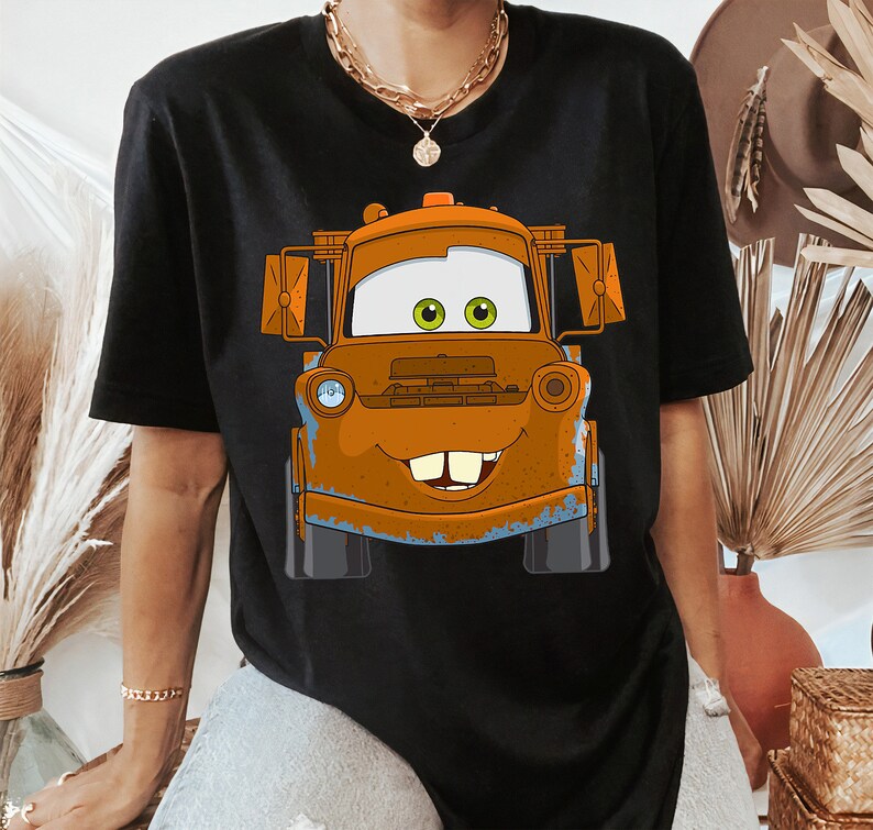 Disney Pixar Cars Mater Big Truck Face T-Shirt, Cute Tow Mater Shirt ...