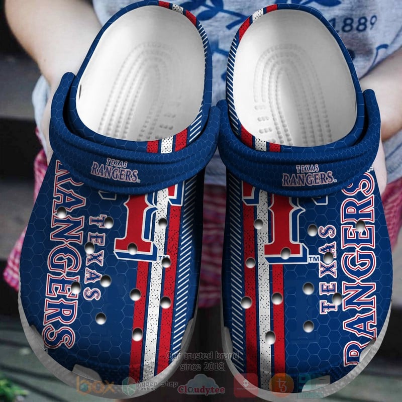 Texas Rangers Crocs Crocband Shoes