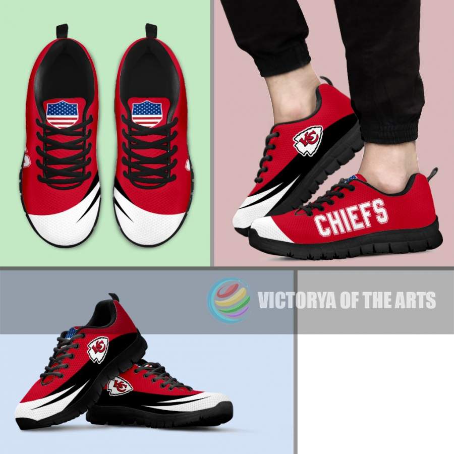 Awesome Gift Logo Kansas City Chiefs Sneakers