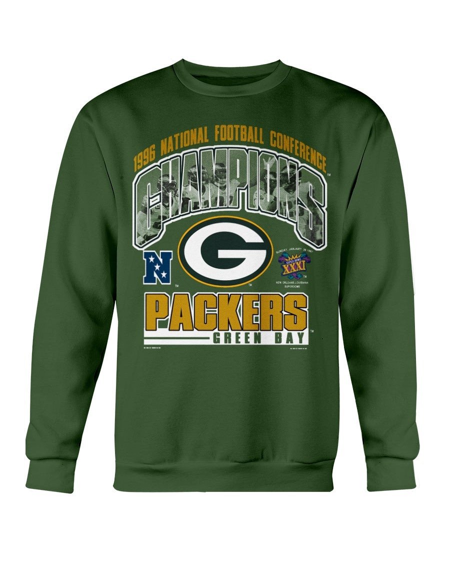 Vintage 90S Green Bay Packers Big 1996 Sweatshirt 210927