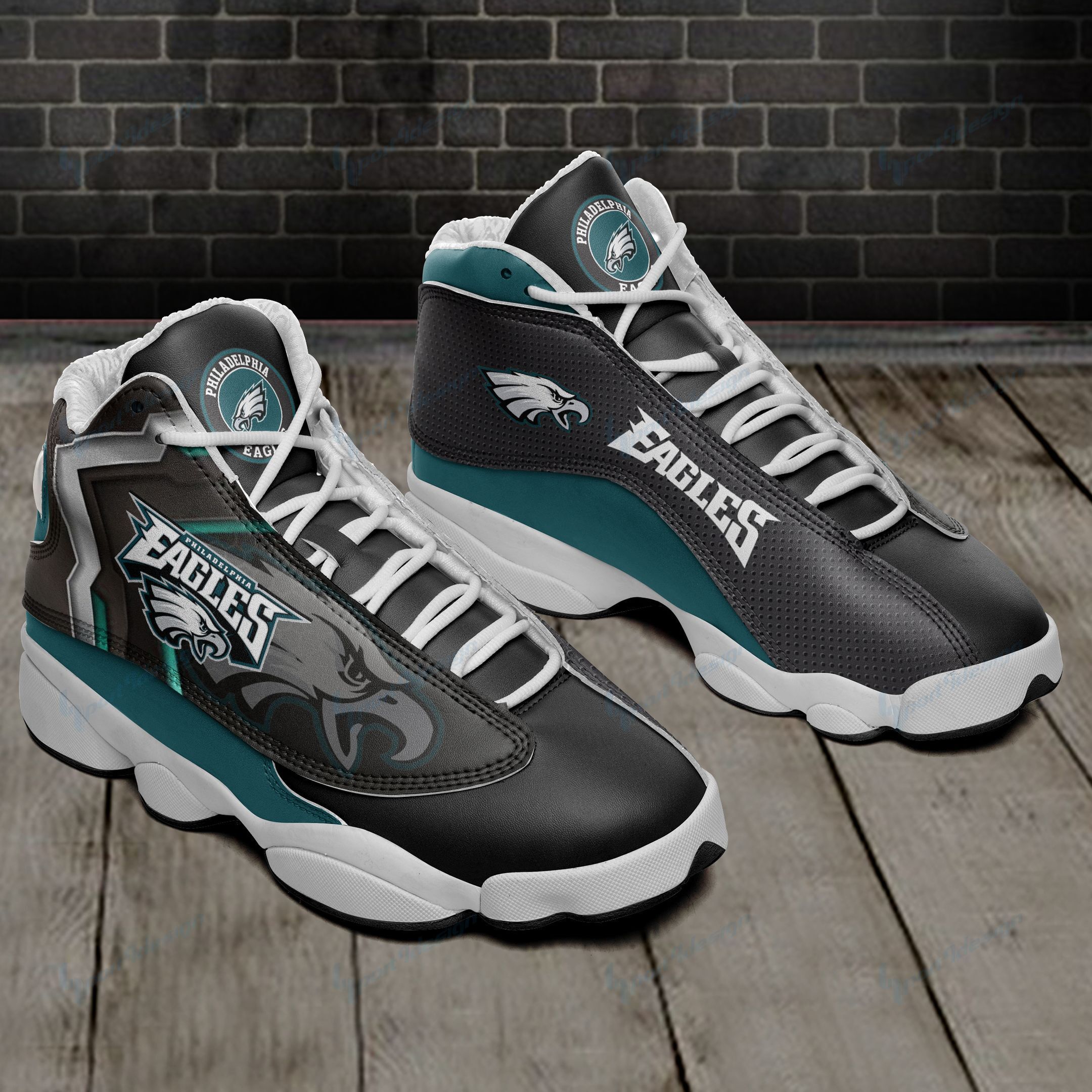 Philadelphia Eagles Air JD13 Sneakers 653