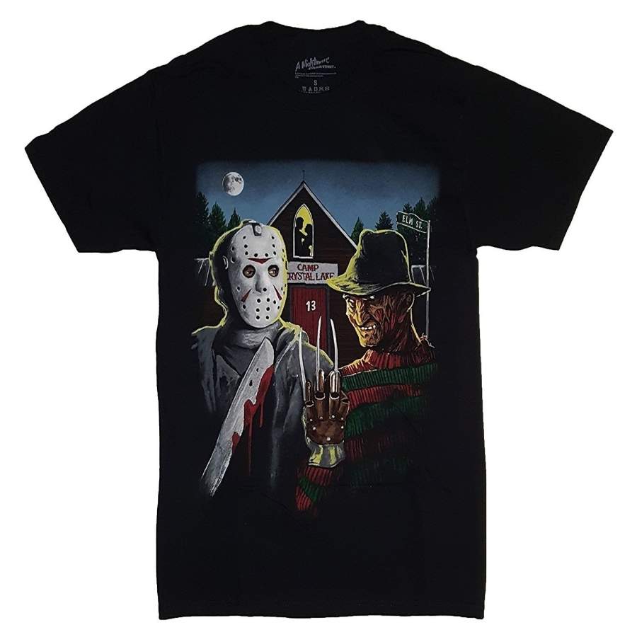 A Nightmare on Elm Street Freddy Krueger & Jason Graphic Cool Men’s Cotton TShirt