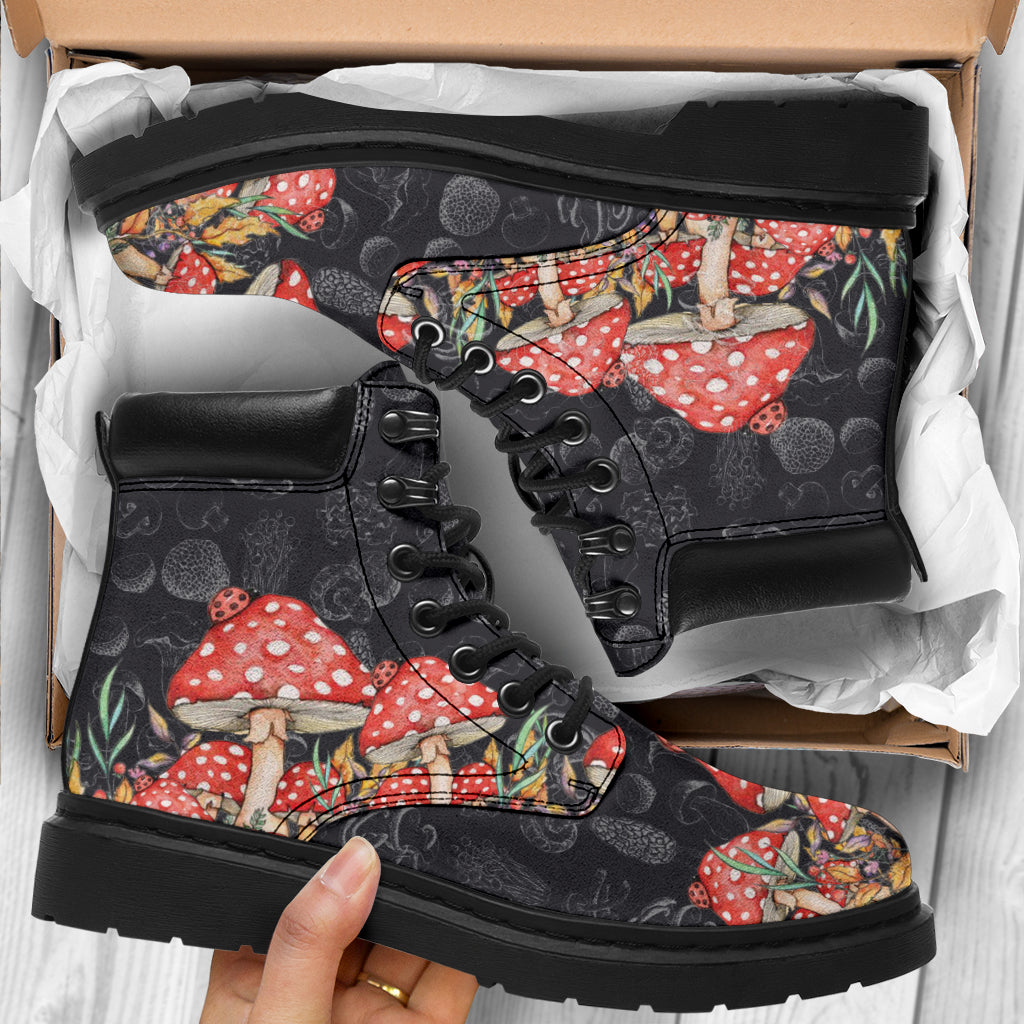 Gift For Hippie Black Mushroom Sneak &hellip;