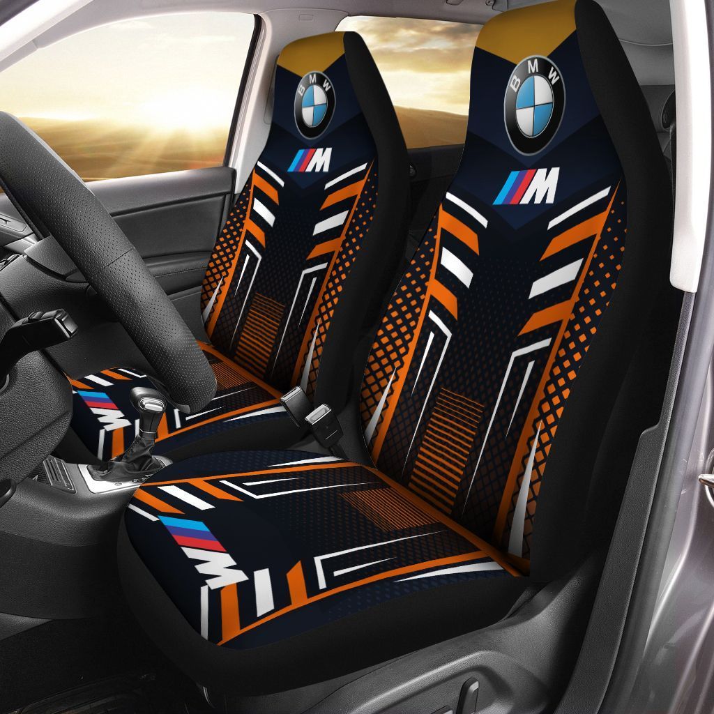 Bmw An-Ht Car Seat Cover (Set Of 2) Ver 1 (Orange)