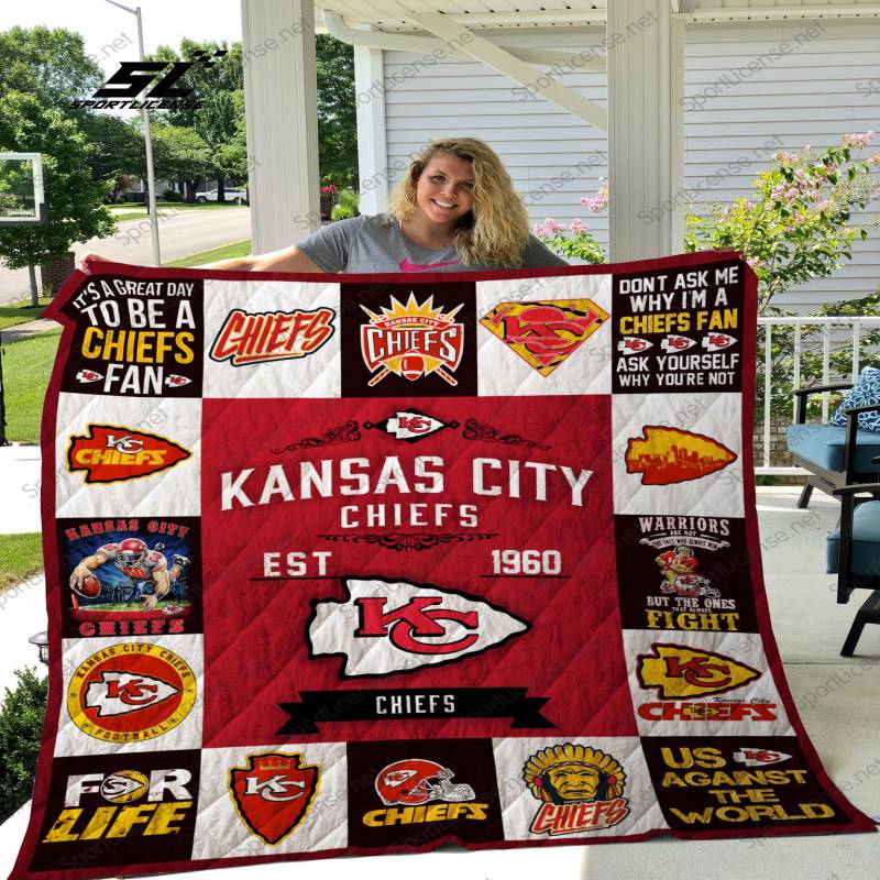 Kansas City Chiefs quilt blanket 01