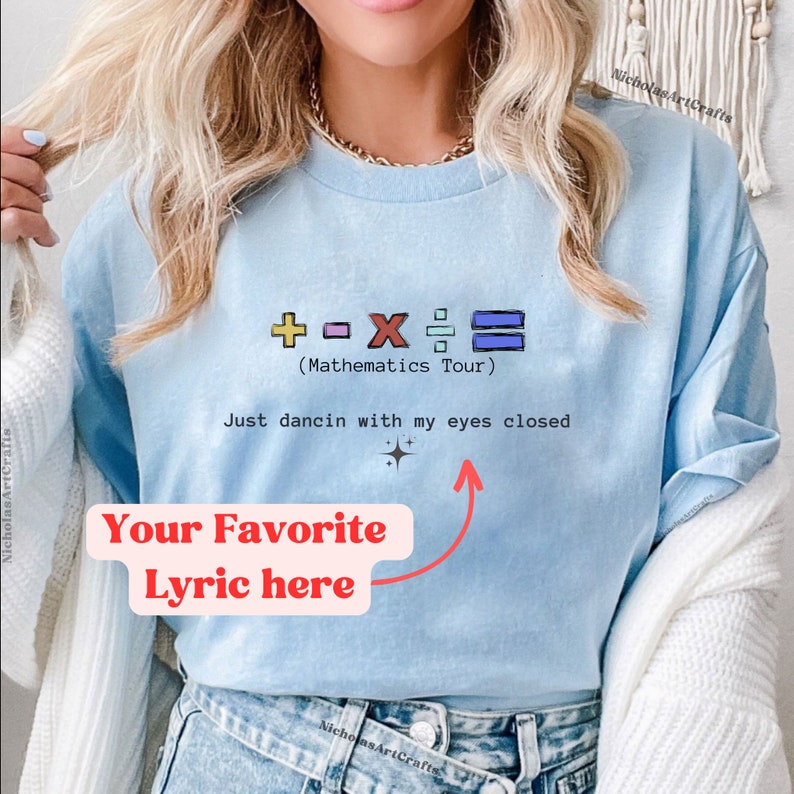 Custom Lyrics Ed Sheerious Tour 2023, Custom Ed Mathematics Tour Lyrics Shirt, Retro Mathematics Tour Concert, Ed Fan Gift Sheeran Shirt