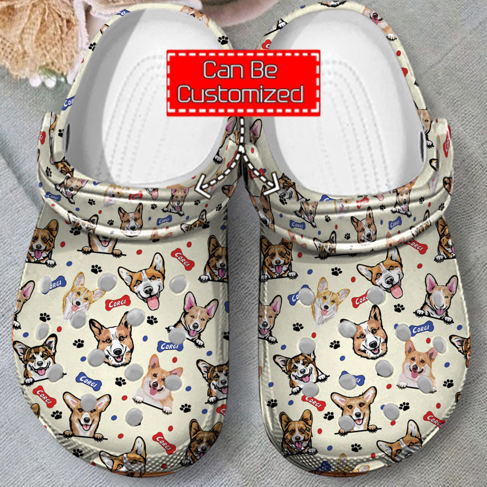 Animal Print Crocs – Pembroke Welsh Corgi Pattern Clog Shoes For Men And Women