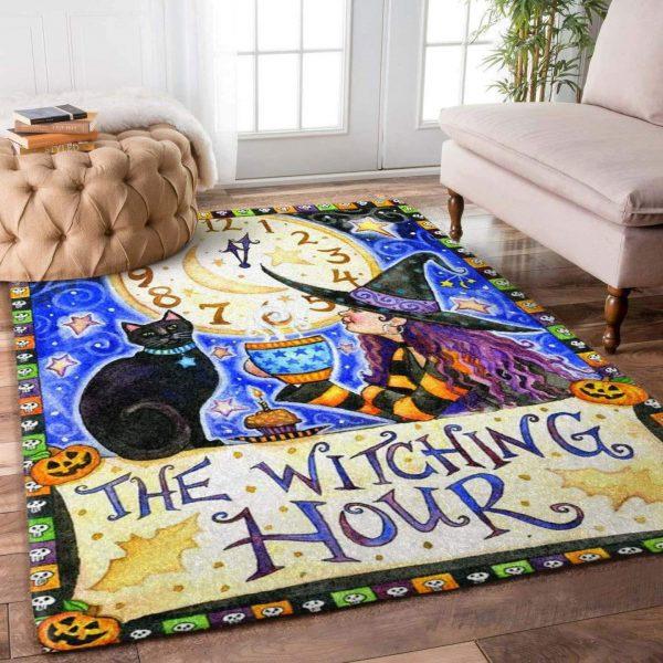 Witch Art Home Decor Rectangle Area Rug 2