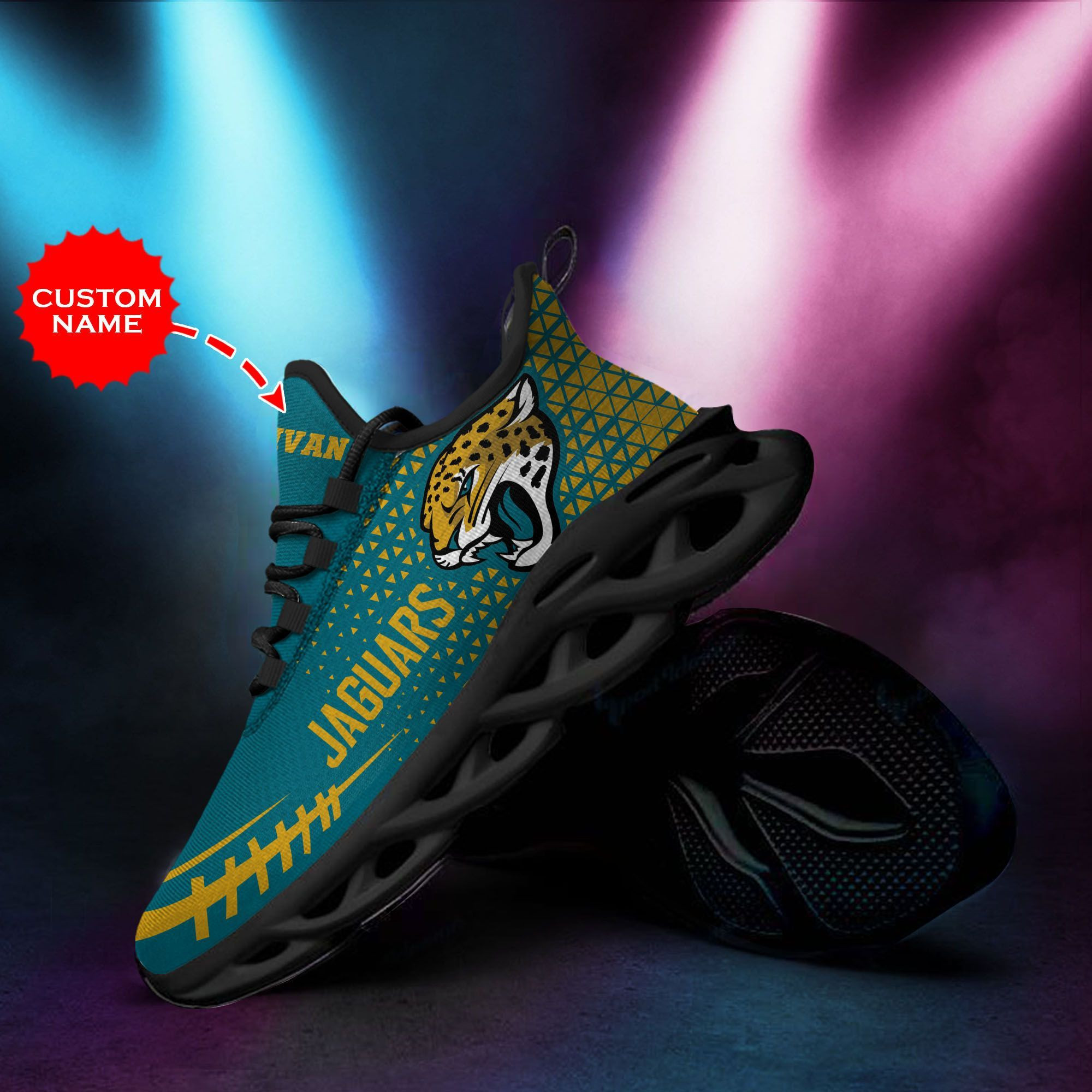 Jacksonville Jaguars Custom Personalized Max Soul Sneakers Running Sports Shoes For Men Women