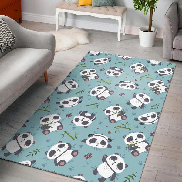 Bamboo Mint Panda Pattern Print Home &hellip;