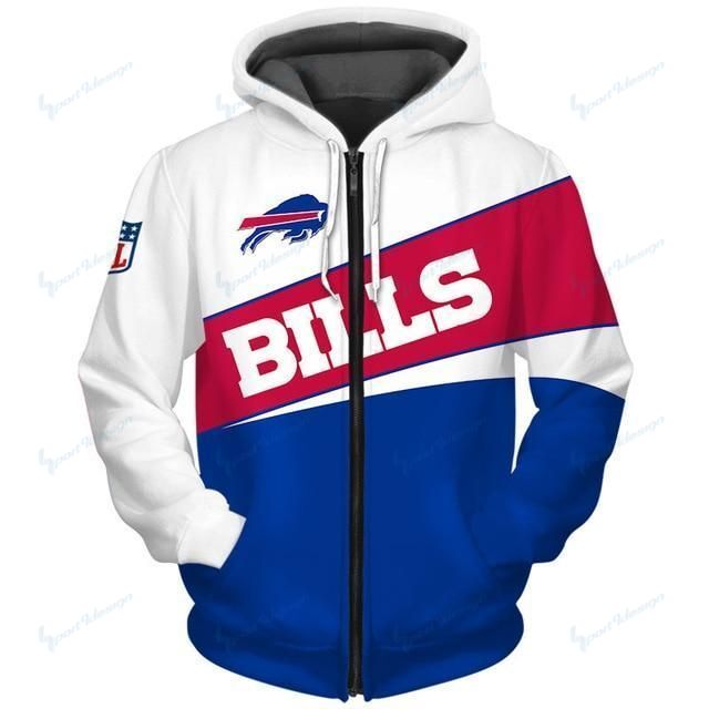 Buffalo Bills Limited Edition  Over Print Full 3D Zip  Hoodie S – 5XL GTS003824