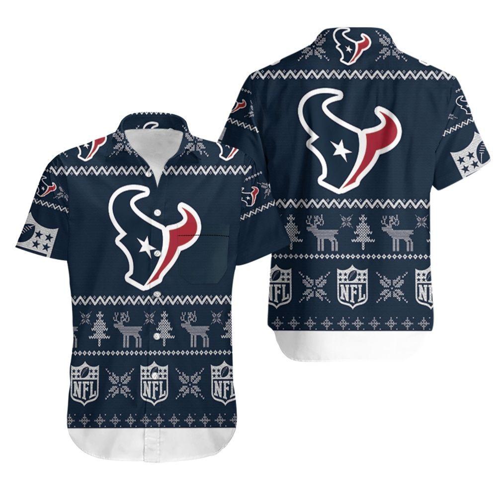 Beach Shirt Houston Texans Ugly Sweatshirt Christmas 3D Hawaiian Shirt