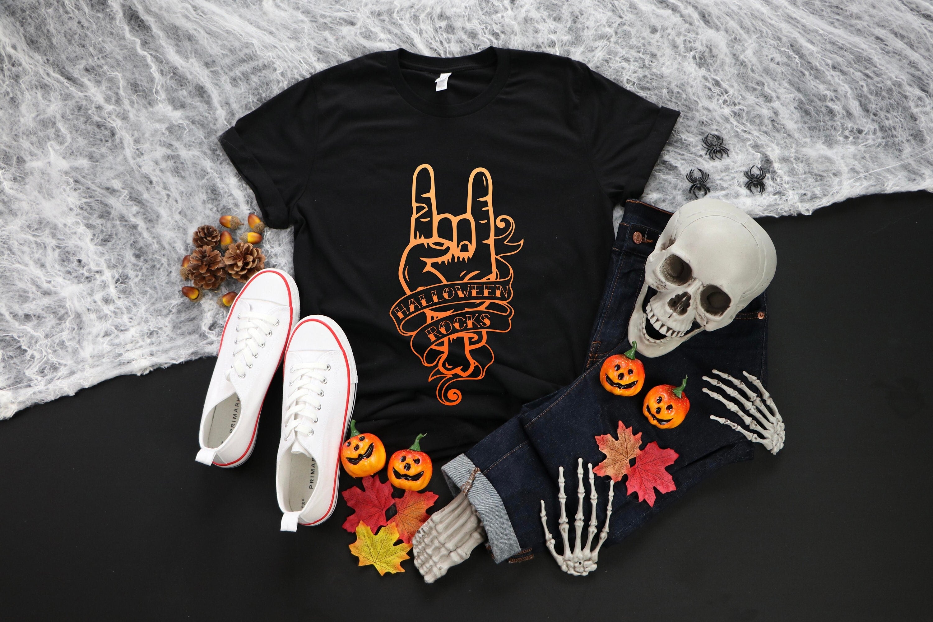 Halloween Rocks Shirt, Halloween Shirt, Halloween Party Shirt, Pumpkin Tshirt, Funny Halloween Shirt, Halloween Dtg it girl Halloween costumes