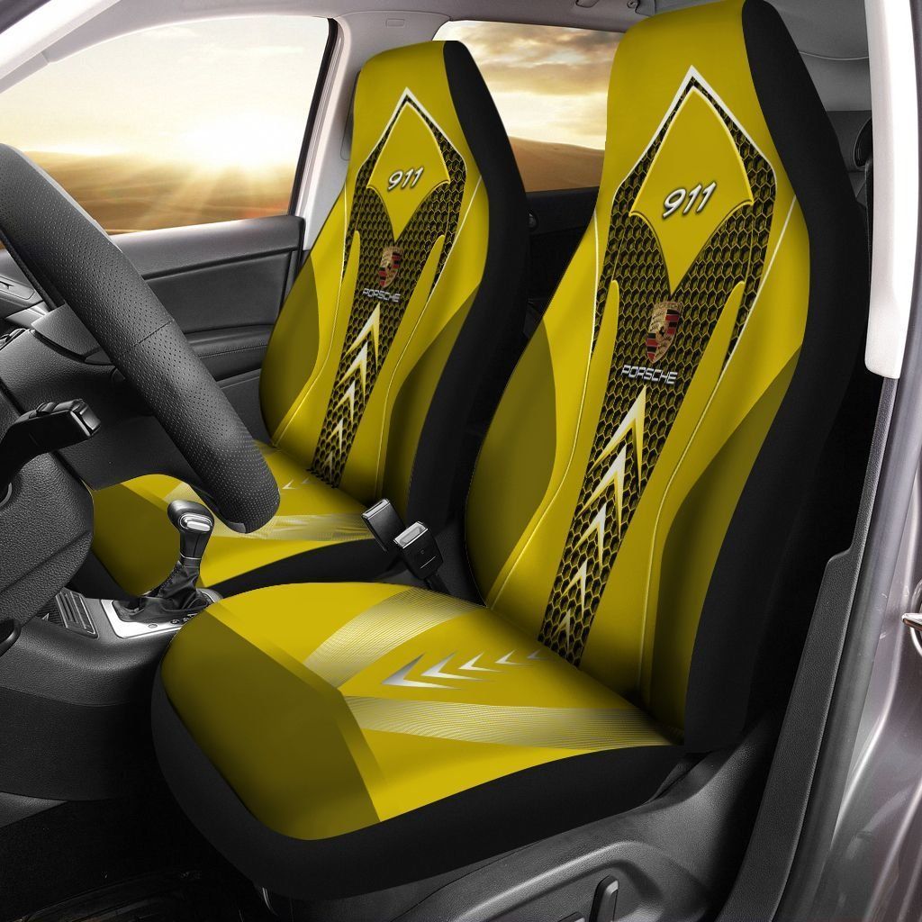 Porsche 911- Lph Car Seat Cover Ver1 (Yellow)