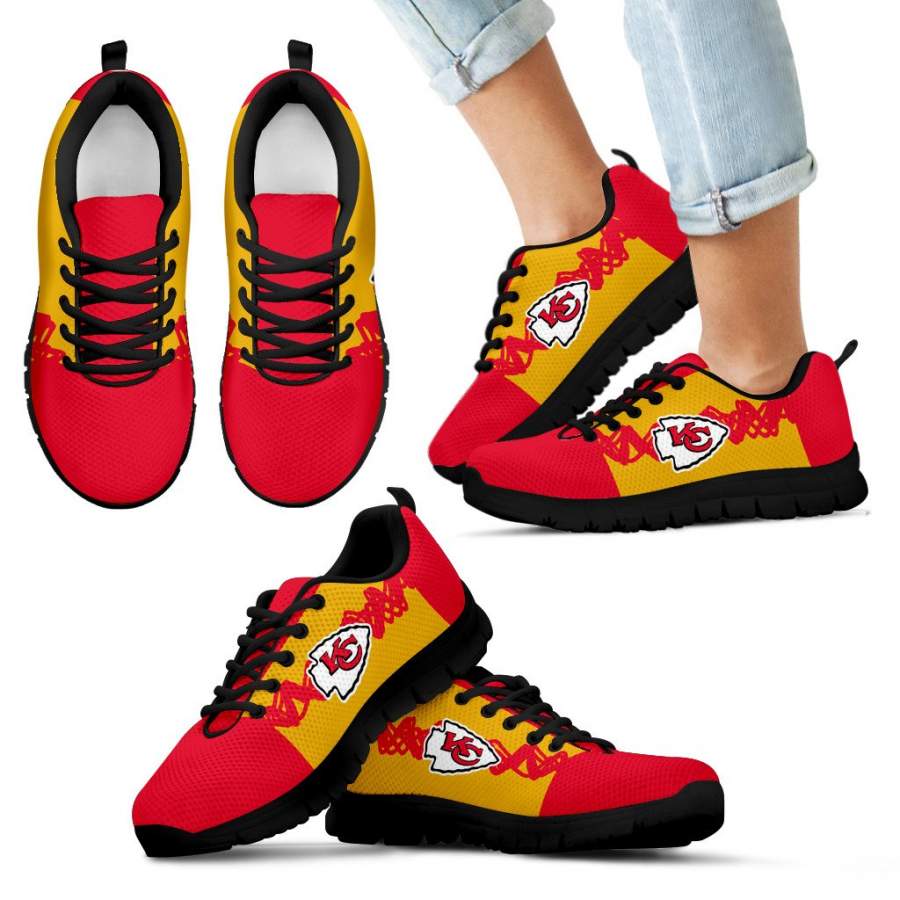 Doodle Line Amazing Kansas City Chiefs Sneakers V1