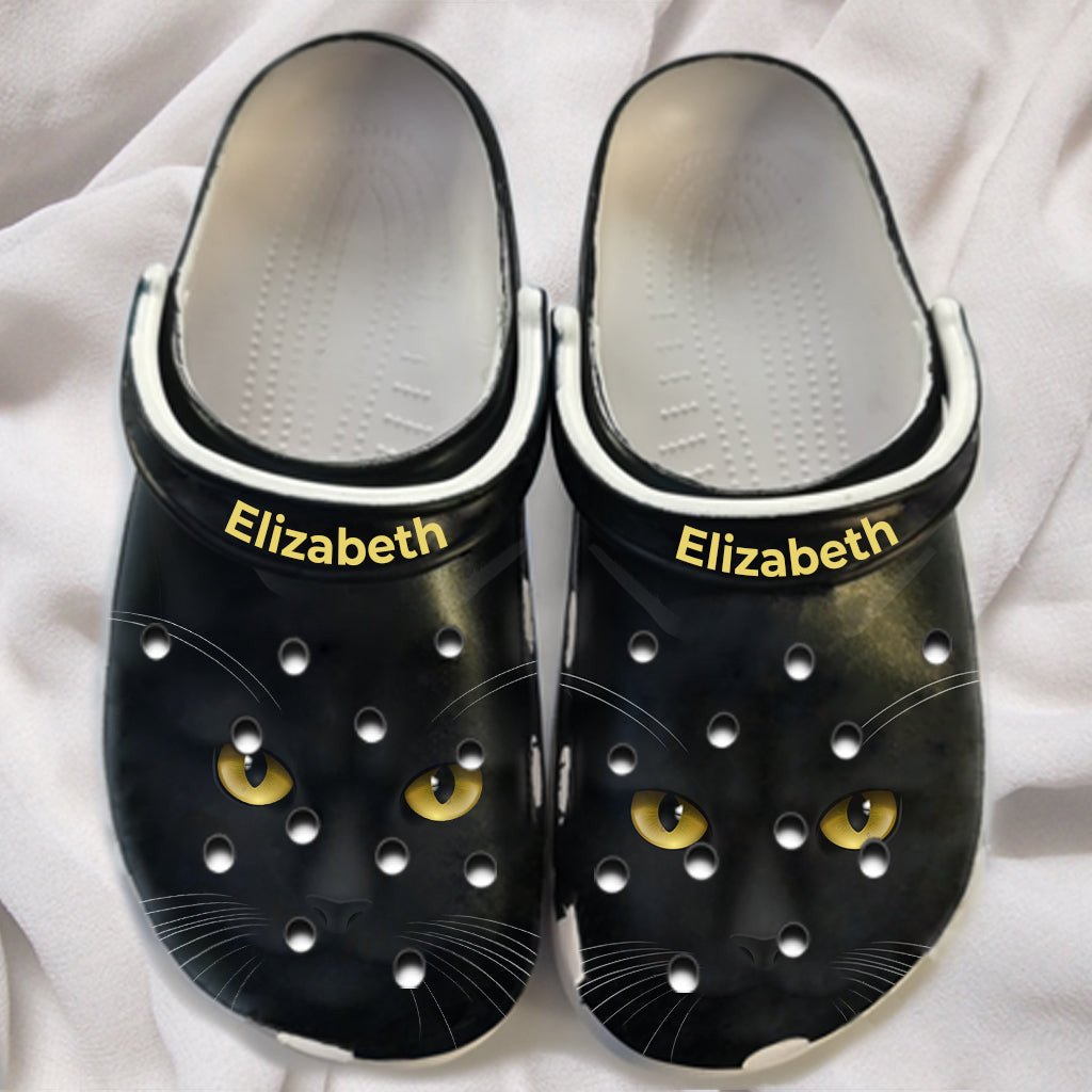 Angry Black Cat Personalized Shoes Crocs Clogs Gifts For Daughter – Angry-Cat – Gigo Smart