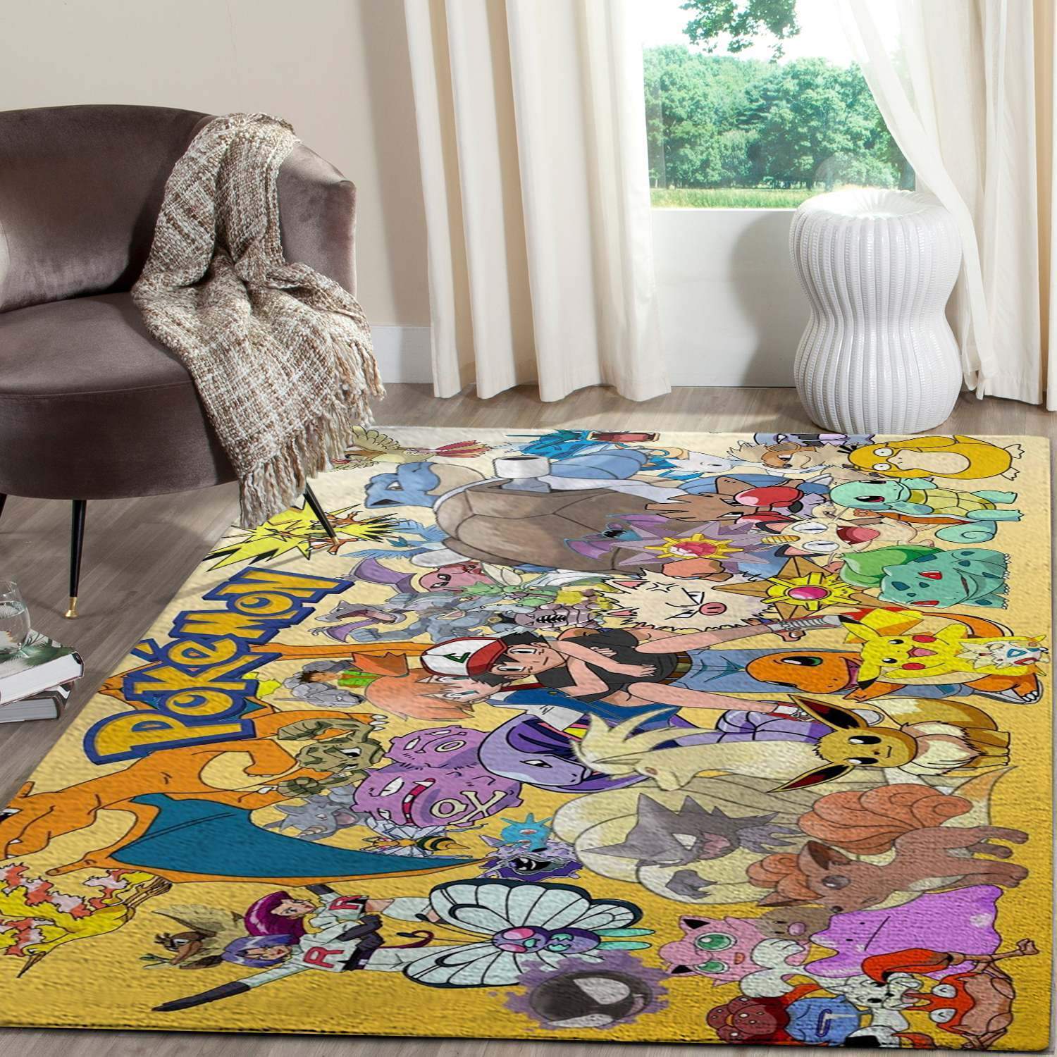 Pokemon Family Anime Movies Area Rug &hellip;