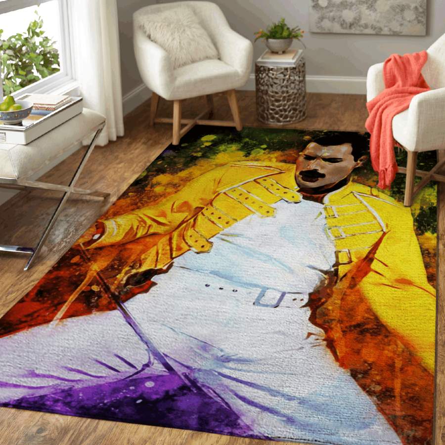 Queen Band – Freddie Mercury Don’t Stop Me Now Rock Star Area Rug