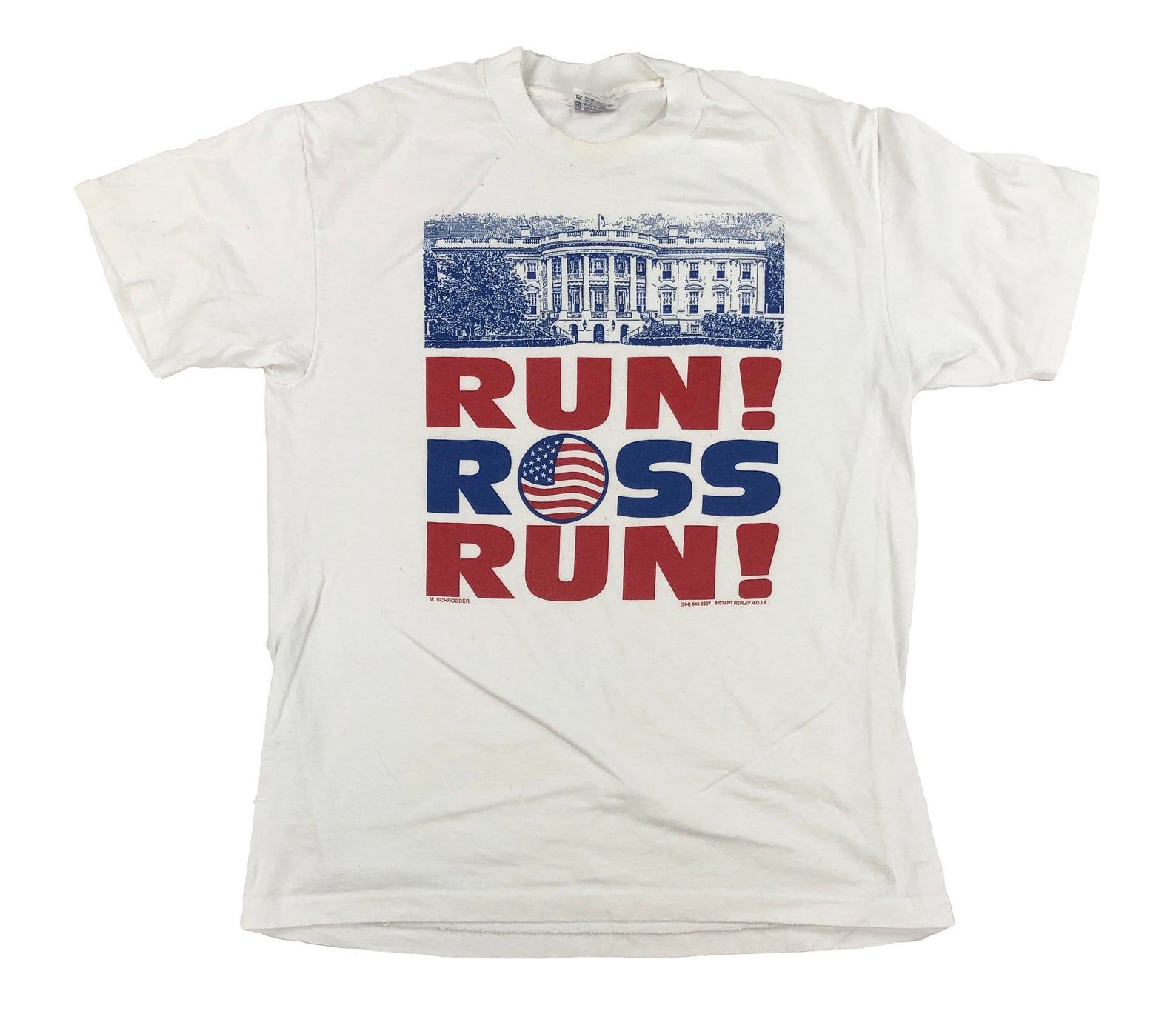 Vintage Run Ross Run Ross Perot T-shirt