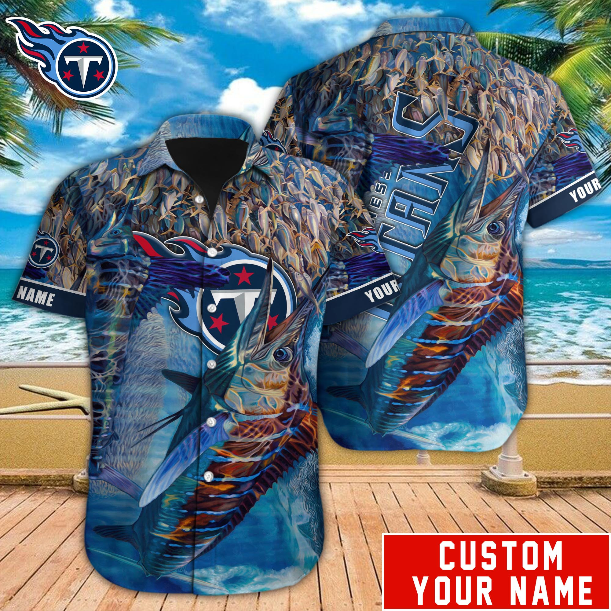 Tennessee Titans Nfl-Hawaiian Shirt Custom M-39567