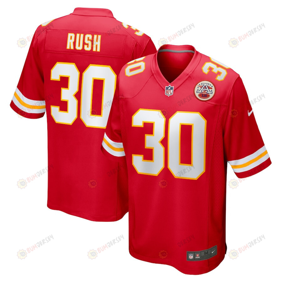 Darius Rush 30 Kansas City Chiefs Game Men Jersey – Red