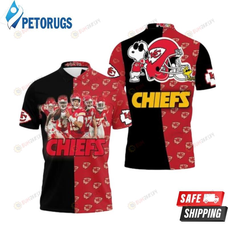 Kansas City Chiefs Afc West Division Champions 2021 Super Bowl Snoopy Printed Polo Shirt