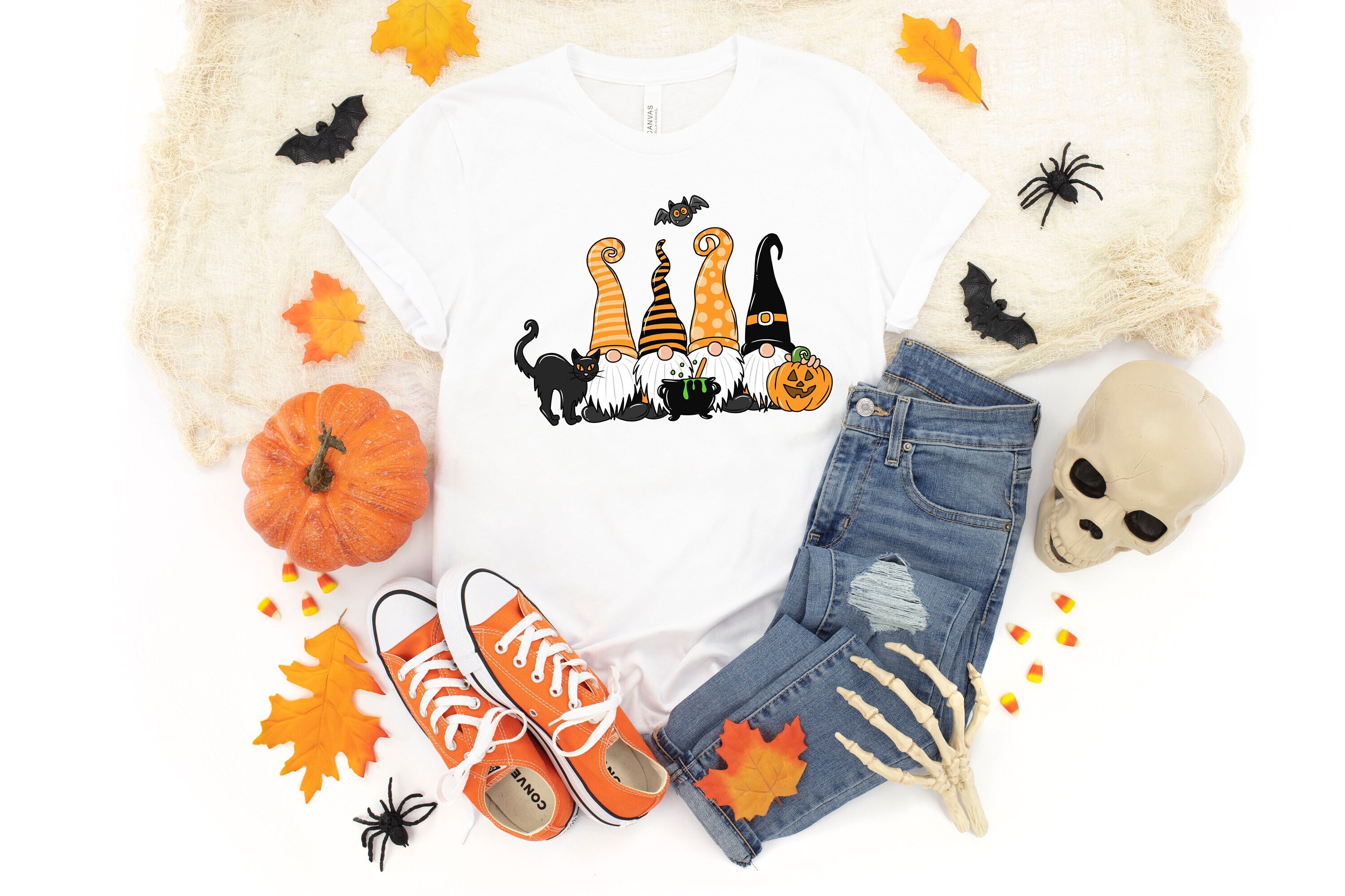 Gnomes Halloween Shirt, Halloween Gnomes T-Shirt, Halloween Funny Shirt, Halloween Gnome Tee, Halloween t-shirt,Halloween Gnomes Shirt, Designed By LightMyShirt