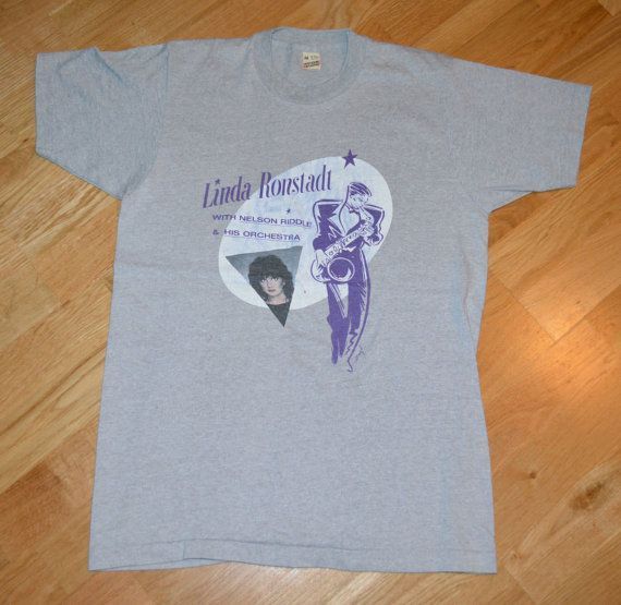 Linda Ronstadt Vintage Concert 1983 Tour Shirt By Vintagecloset00 Shirt