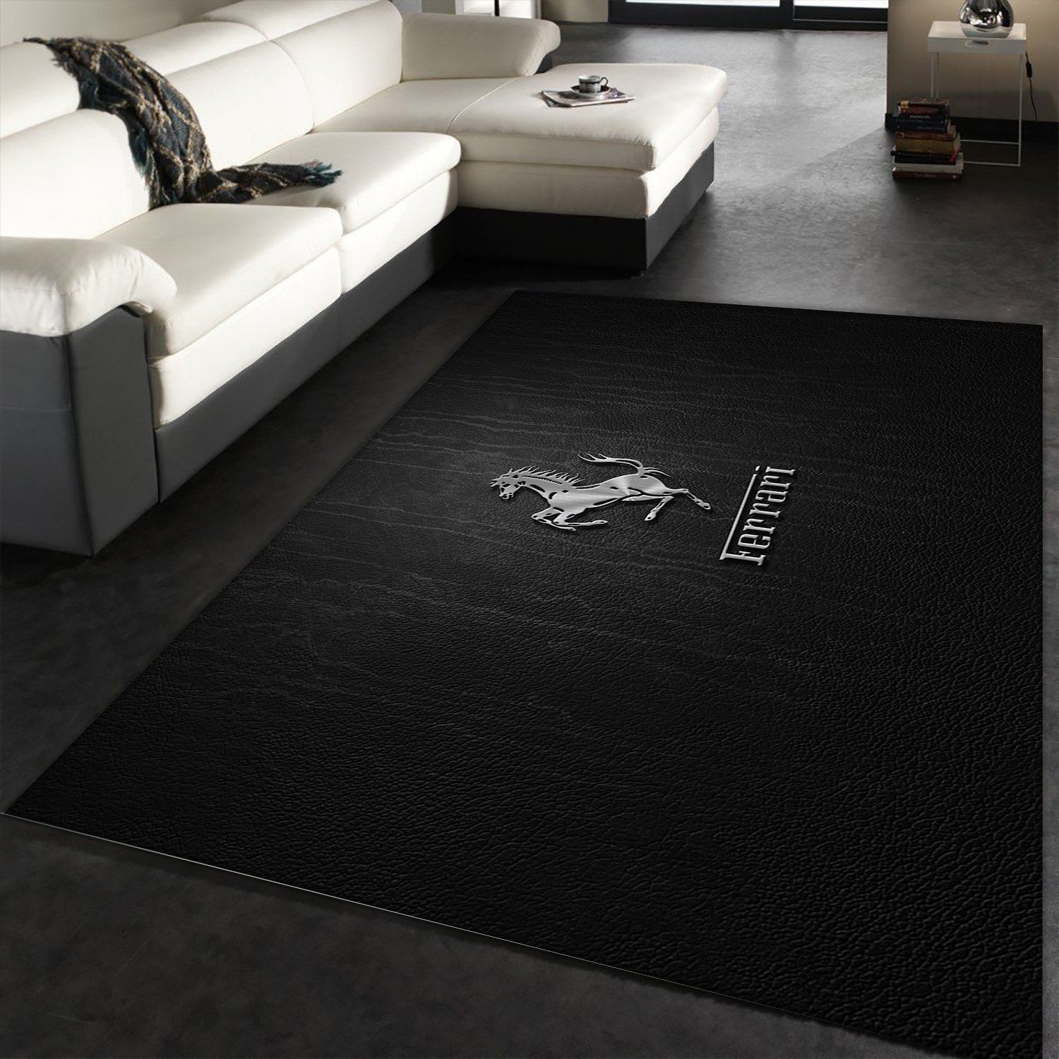 Ferrari Logo Area Rug Bedroom Christmas Gift Decor Area Rug For Living Room Bedroom Rug Home Decor