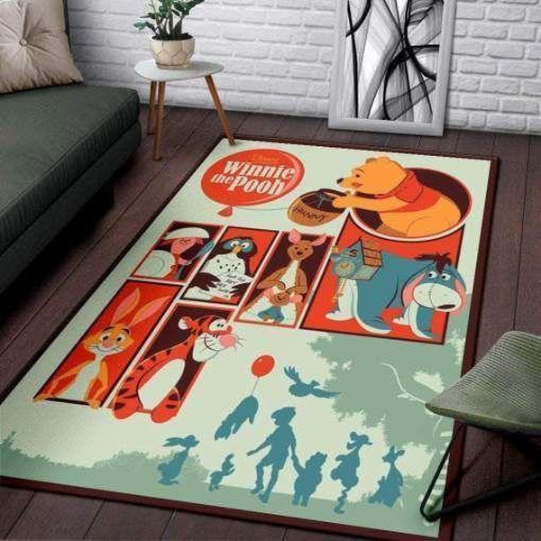 Winnie The Pooh Home Decor Rectangle Area Rug 1