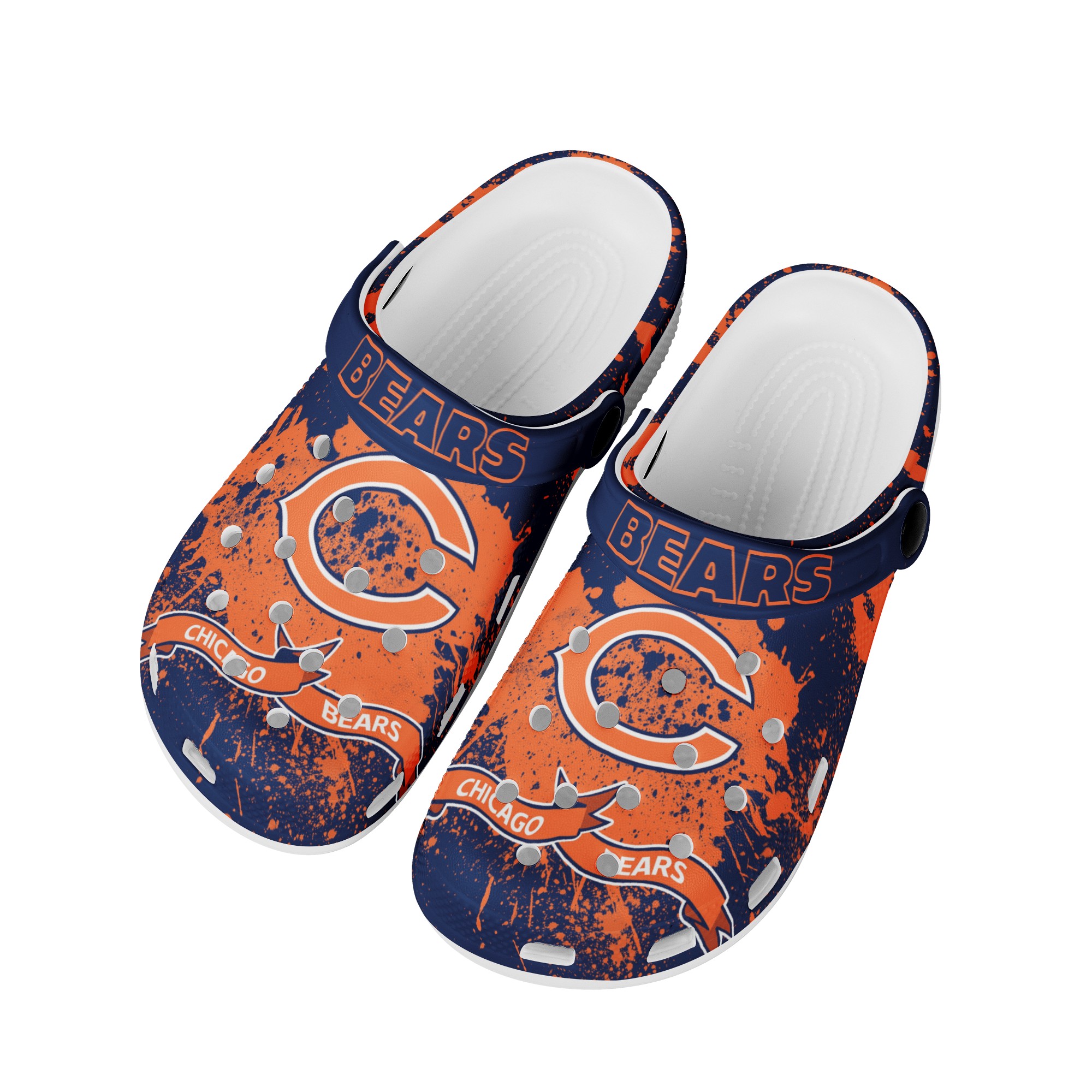 Chicago Bears Shoes Cute Style#2 Crocs Shoes For Fans