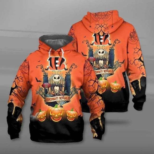 Cincinnati Bengals Halloween 29 Unisex 3D Hoodie Gift For Fans