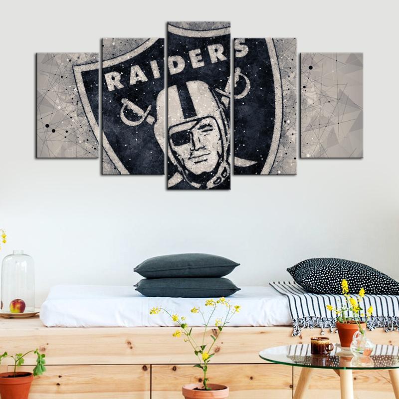 Las Vegas Raiders Techy Look Wall Canvas – Donelanetop Store